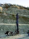 drilling at quarry